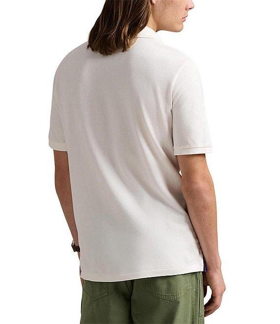 Polo Ralph Lauren Classic Fit Mesh Vacation Graphic Short Sleeve Polo Shirt Product Image