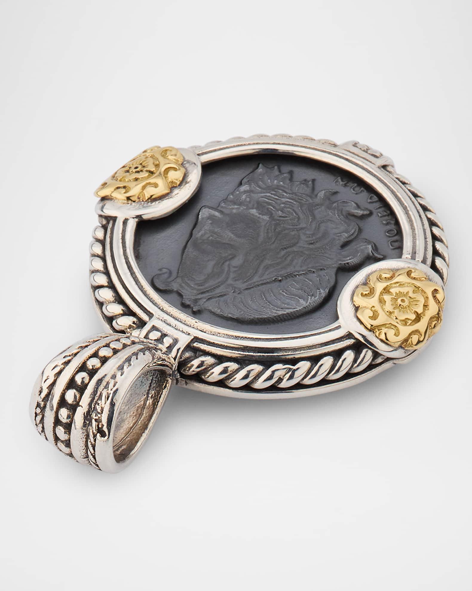 Men's Hydra Hematite Coin Pendant Product Image