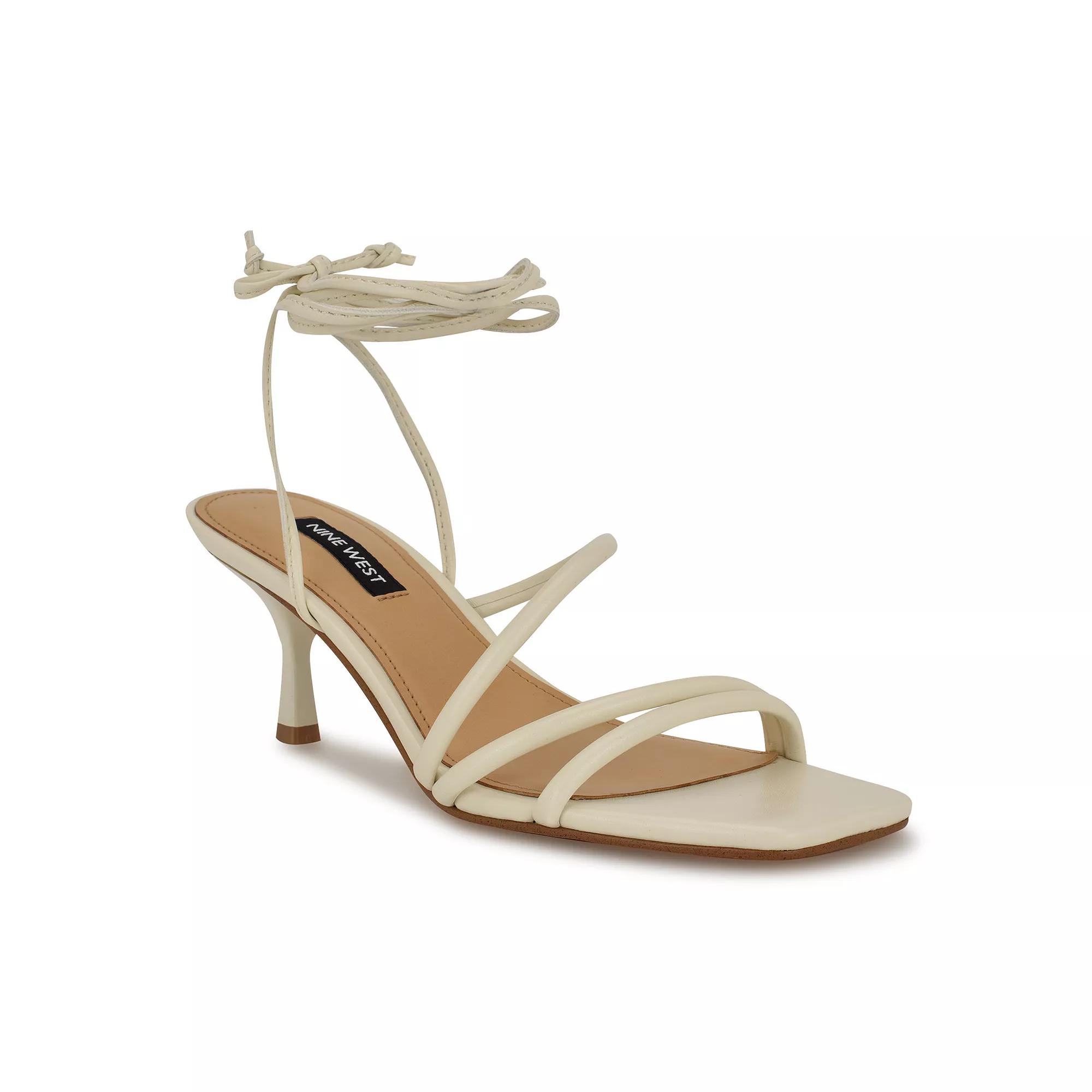 Nine West Hendy Square Toe Tapered Heel Women's Dress Sandals,  Product Image