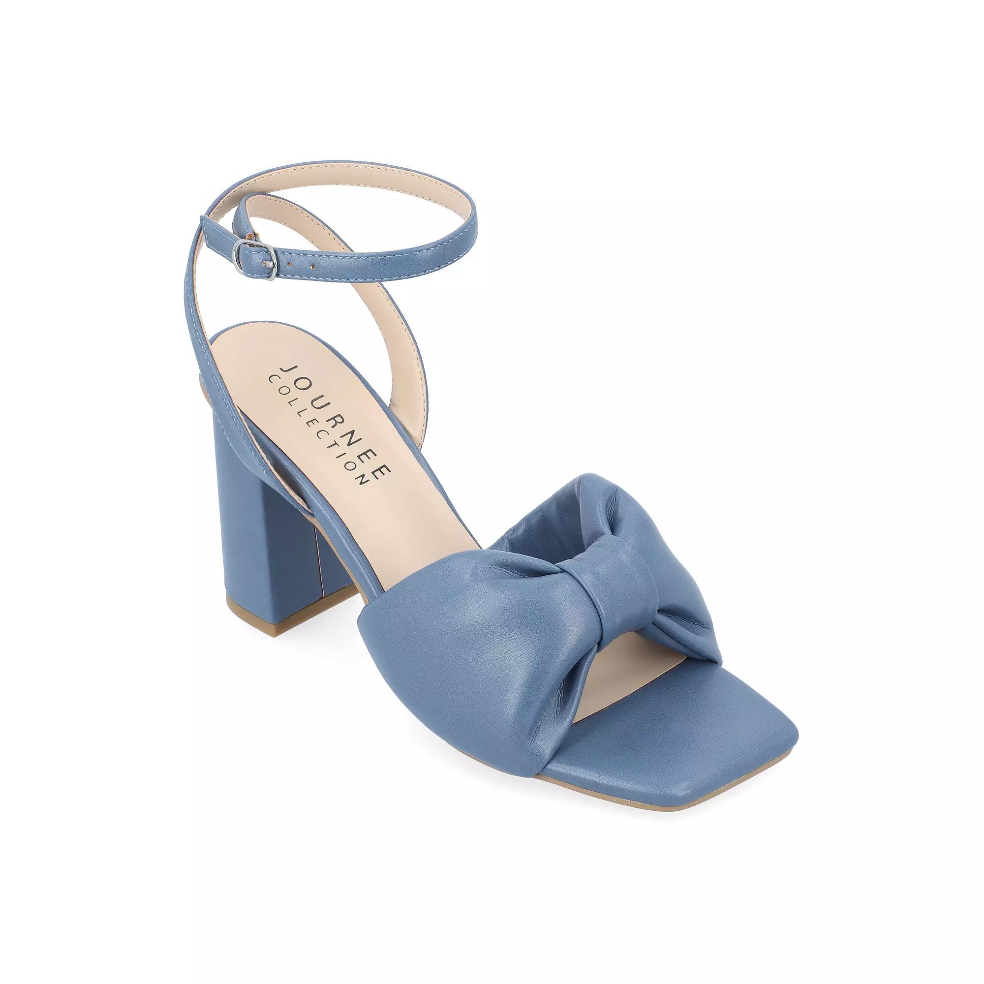 Journee Lottey Women's Block Heel Sandals,  Product Image