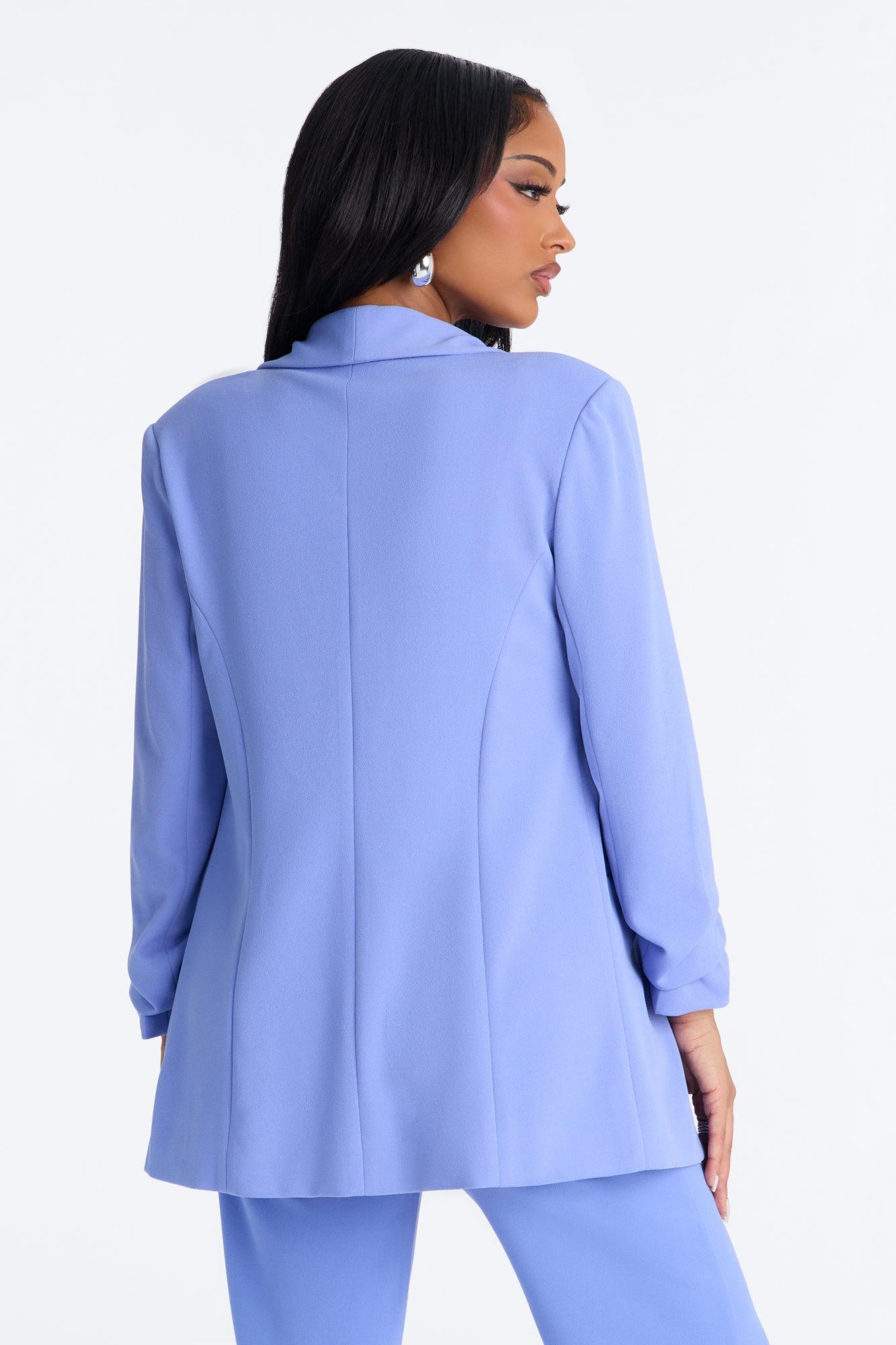 The Celine Blazer - Periwinkle Female Product Image