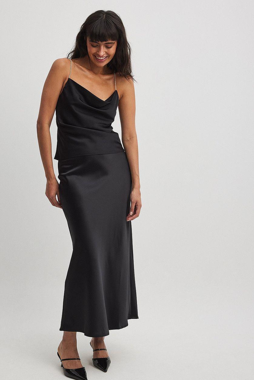 Rhinestone Detail Waterfall Front Singlet Product Image