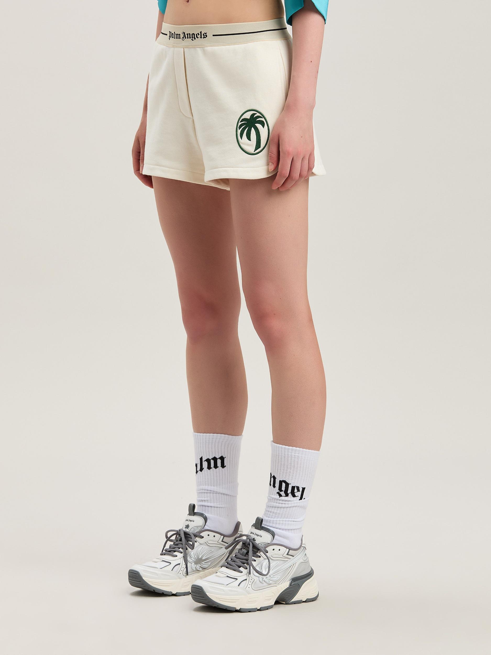 OVAL PALM SWEATSHORTS OFF WHITE - FOREST Product Image