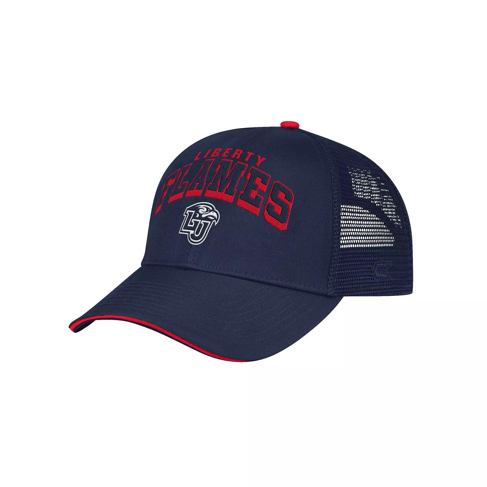 Men's Colosseum Navy Liberty Flames Wyatt Adjustable Hat, Lib Blue Product Image