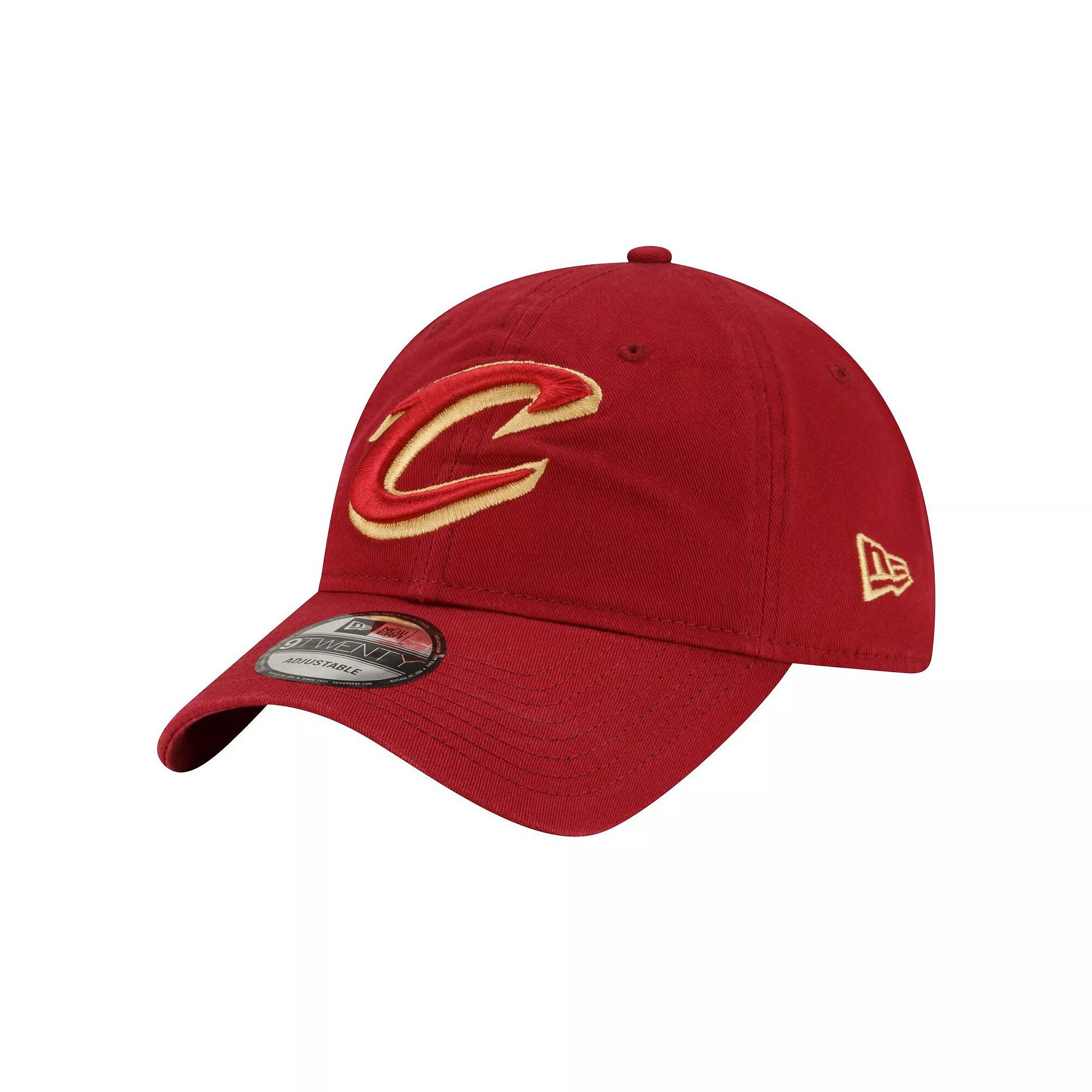 Men's New Era Wine Cleveland Cavaliers Team 2.0 9TWENTY Adjustable Hat Product Image