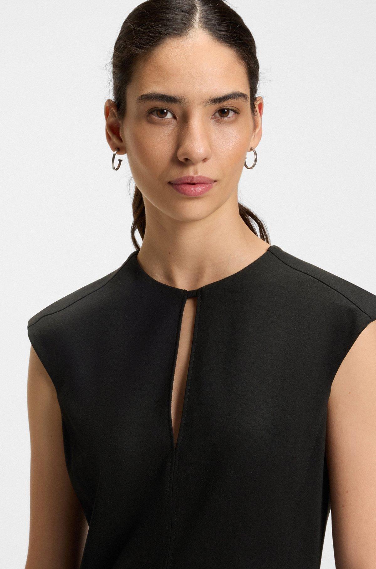 BOSS - Shift dress with belt detail - Black Product Image