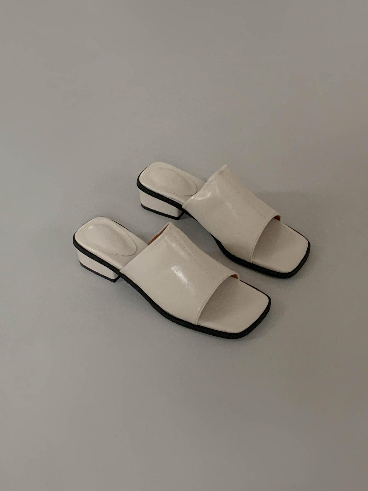 Belinda Mules in Ivory Product Image
