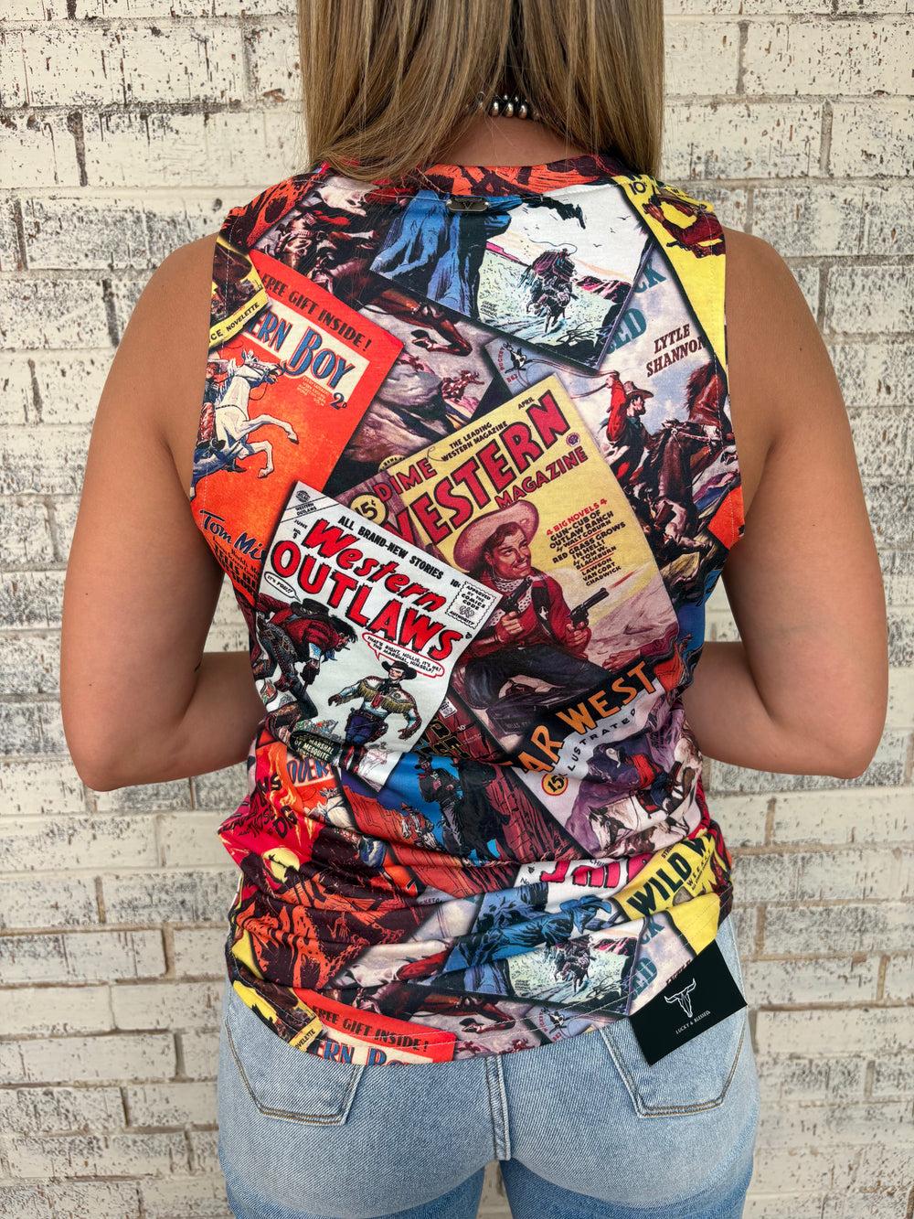 Western Vintage Poster Tank Top Product Image