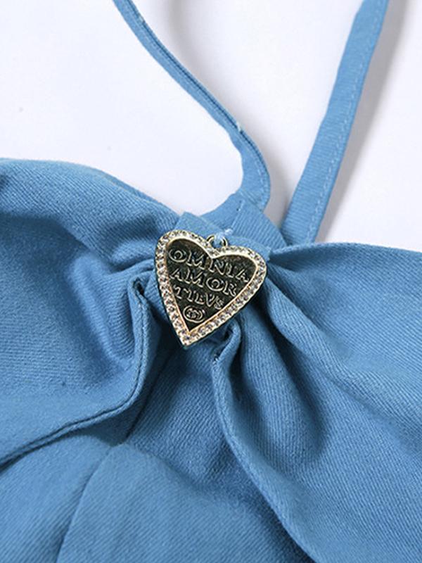 Bow Tie Up Backless Cami Top Product Image