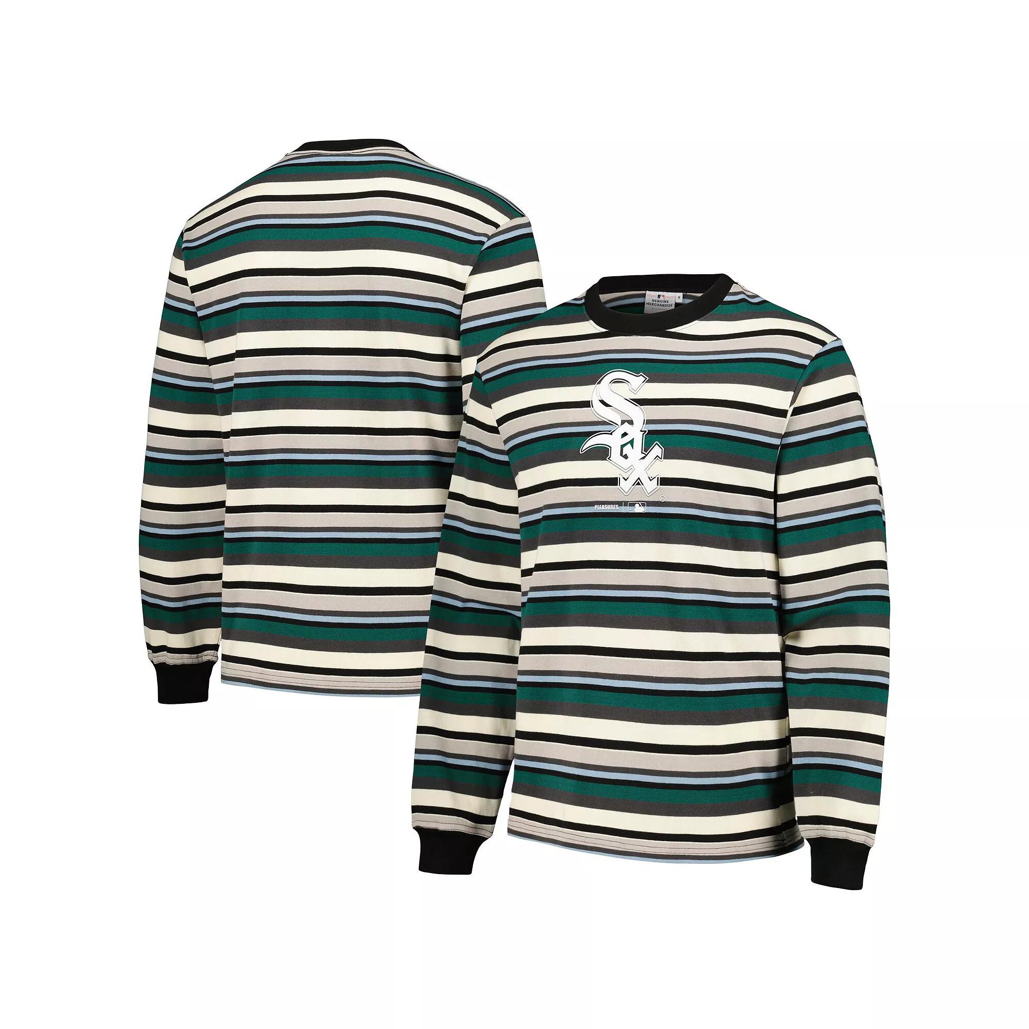 Mens PLEASURES Cream/Green Chicago White Sox Ballpark Long Sleeve T-Shirt Product Image
