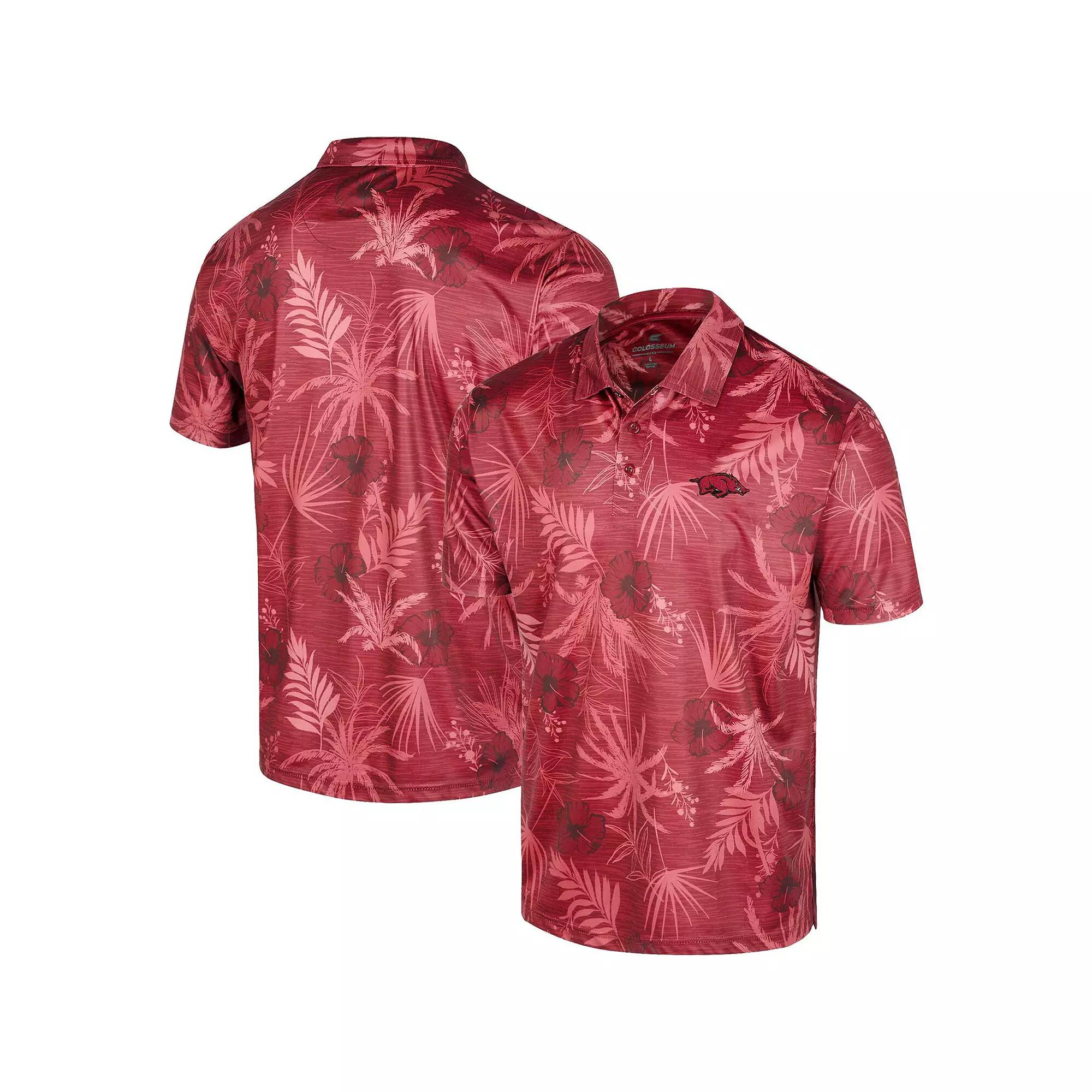 Men's Colosseum Crimson Indiana Hoosiers Palms Team Polo,  Product Image