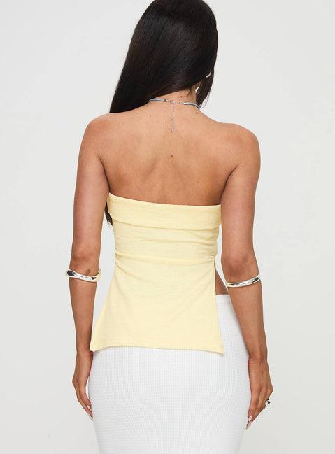 Laurenita Longline Tube Top Yellow Product Image