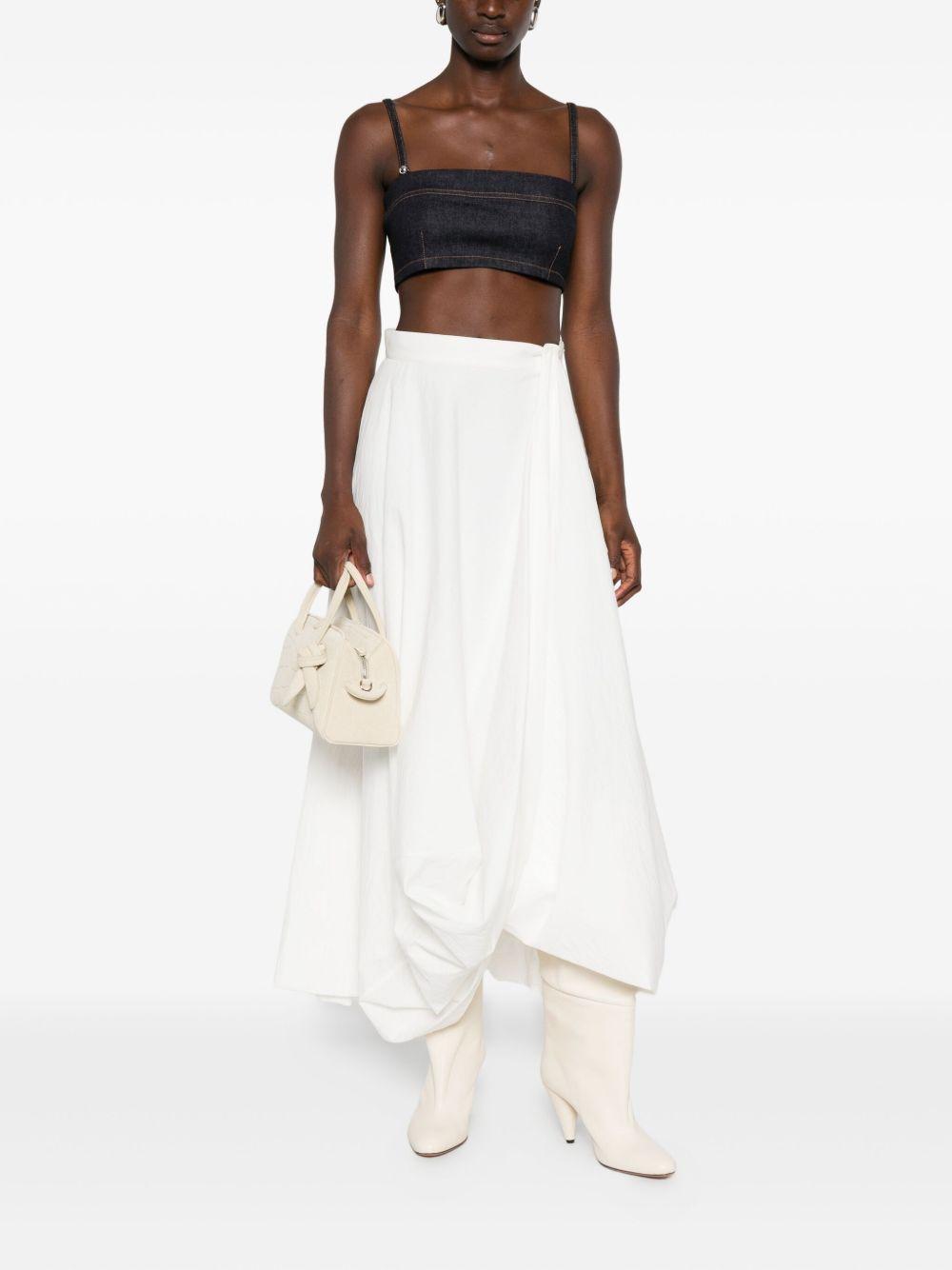 denim cropped top Product Image