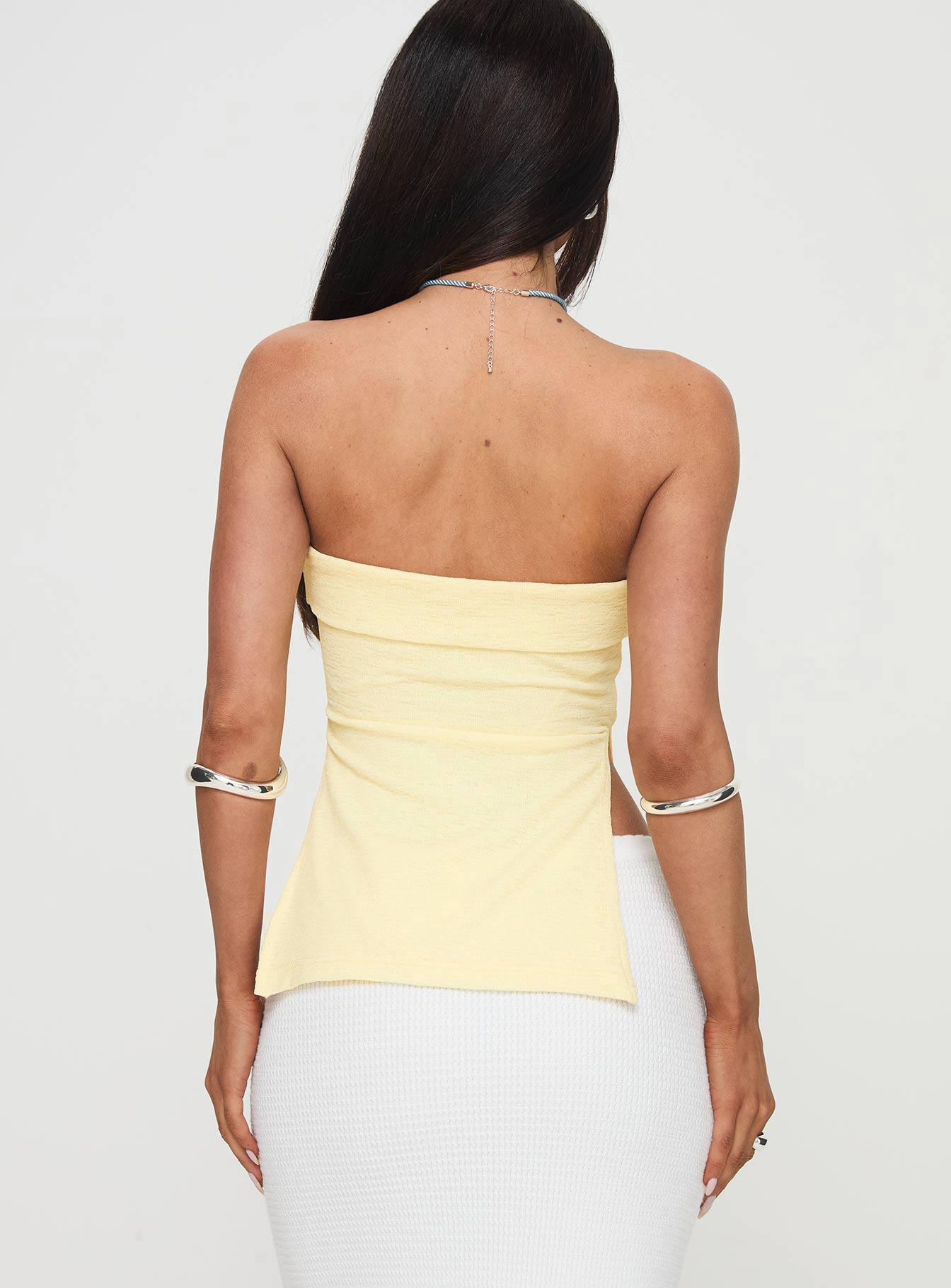 Laurenita Longline Tube Top Yellow Product Image
