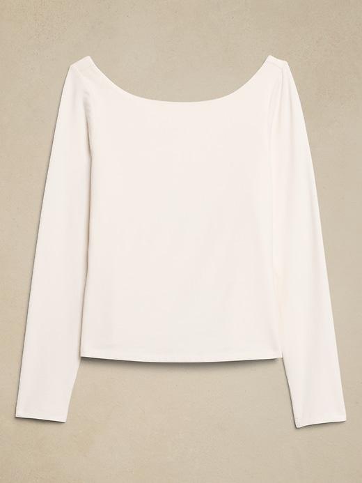 Soft Stretch Open Back Top Product Image