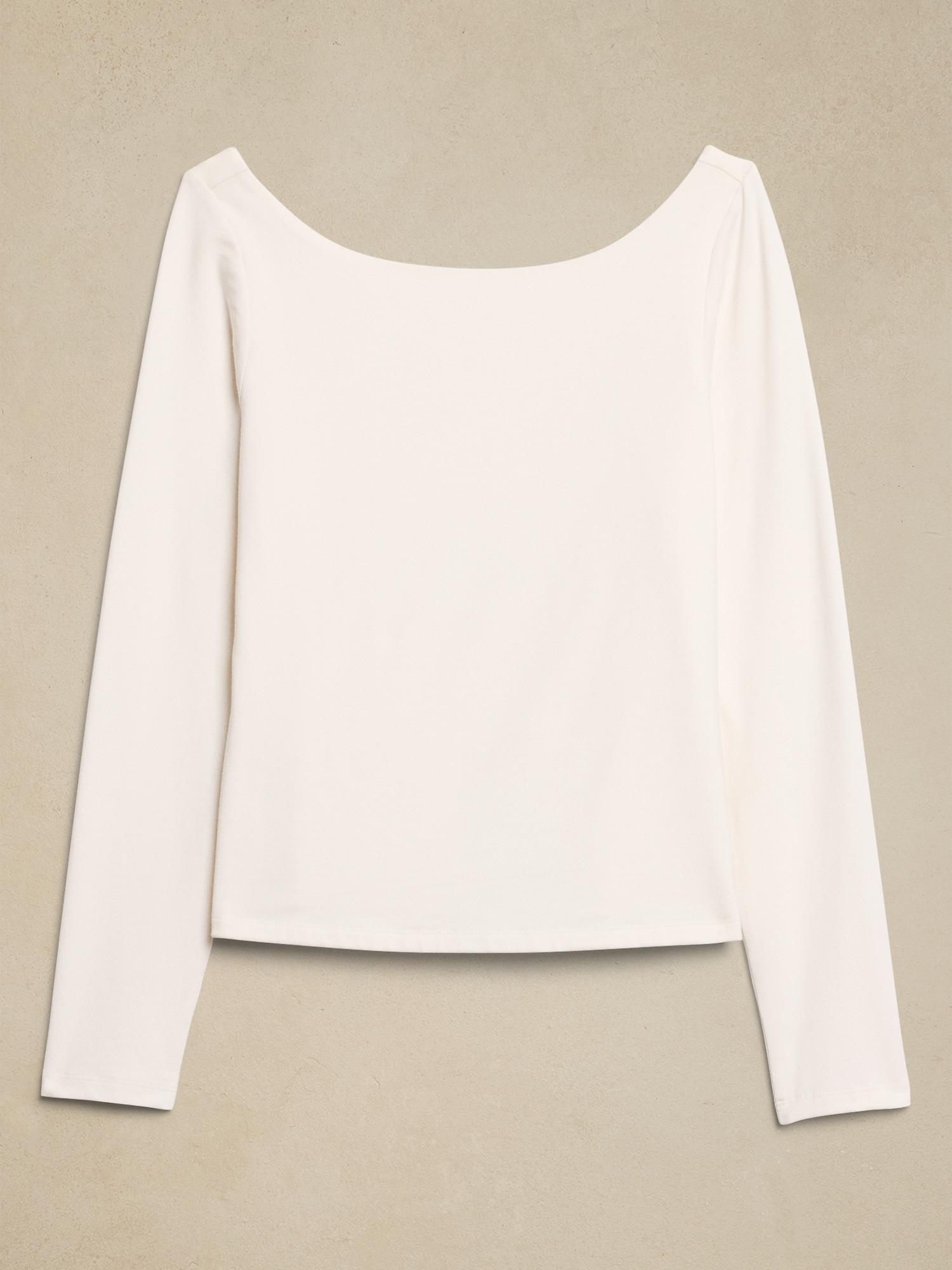 Soft Stretch Open Back Top Product Image