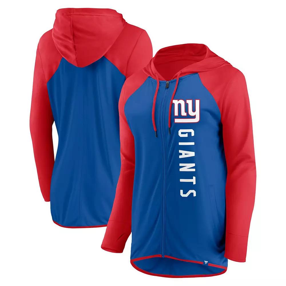 Women's Fanatics Branded Royal/Red New York Giants Forever Fan Full-Zip Hoodie, Size: XS, Blue Product Image