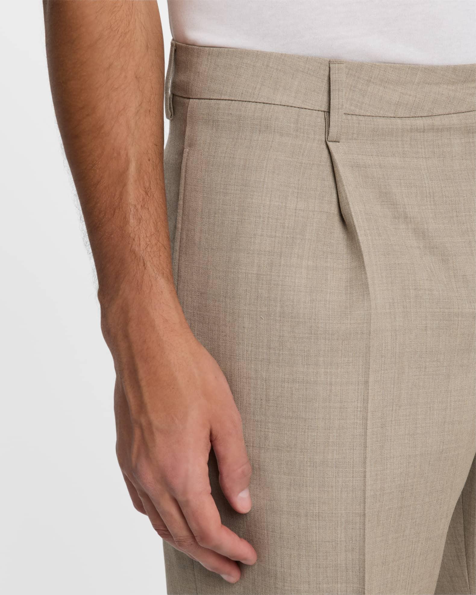 Men's Wide Leg Wool Trousers Product Image