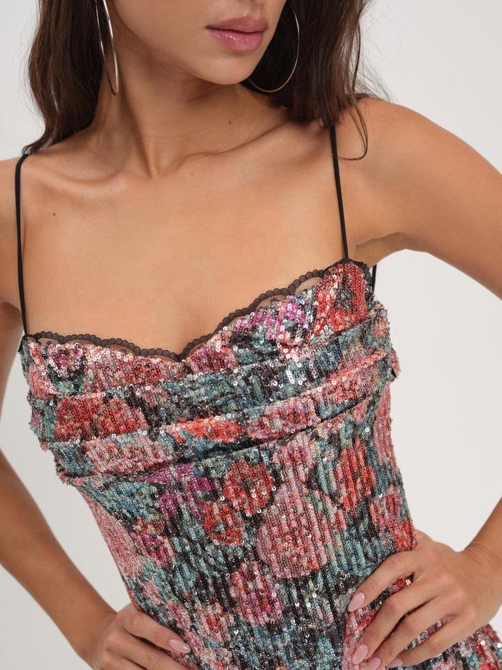 Ladonna Mini Dress — Multi Product Image