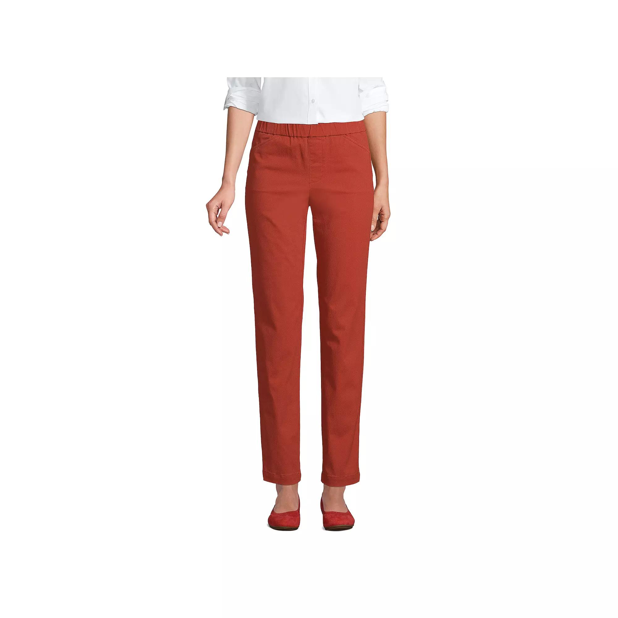 Women's Lands' End Pull-On Chino Ankle Pants,  Product Image