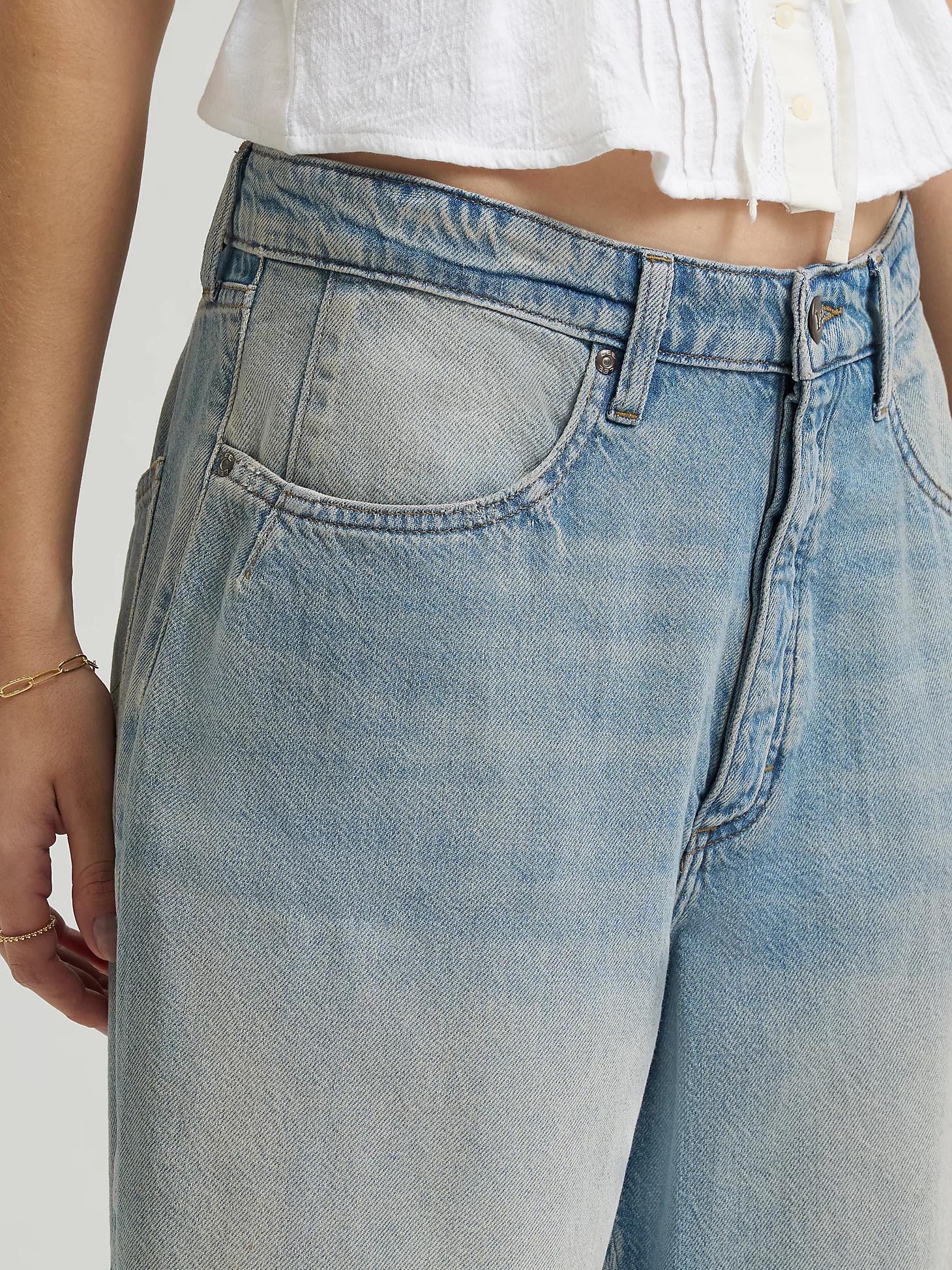 Women's Low Rise Button-Fly Darted Slouch Denim Bermuda | Women's Shorts | Lee® Product Image