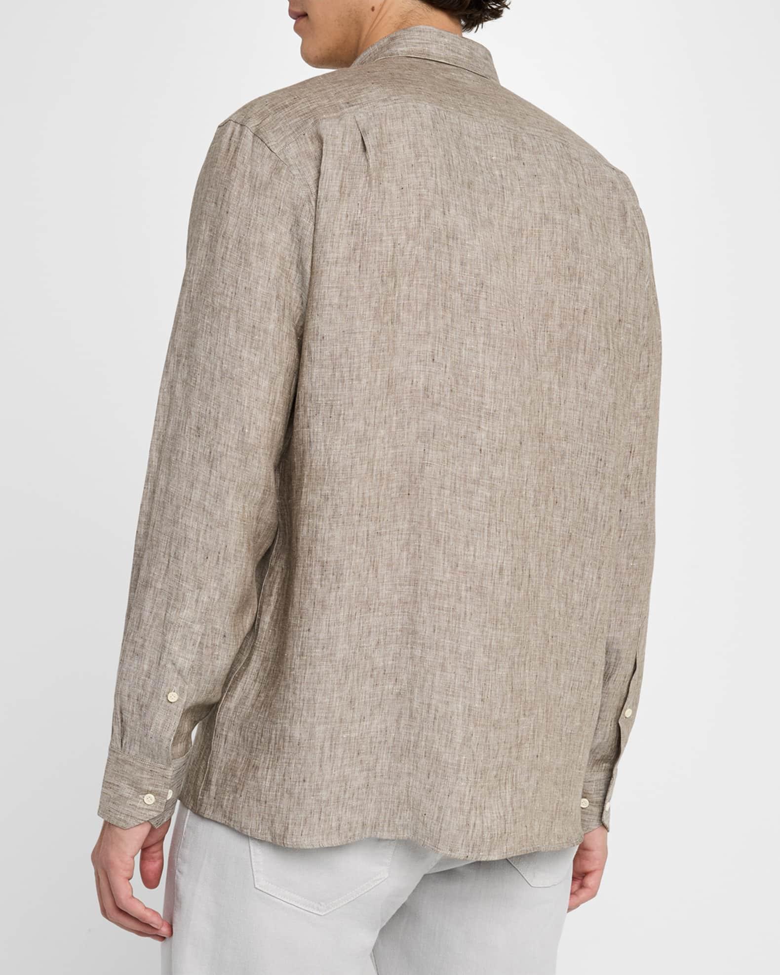 Men's Positano Linen Double-Pocket Sport Shirt Product Image