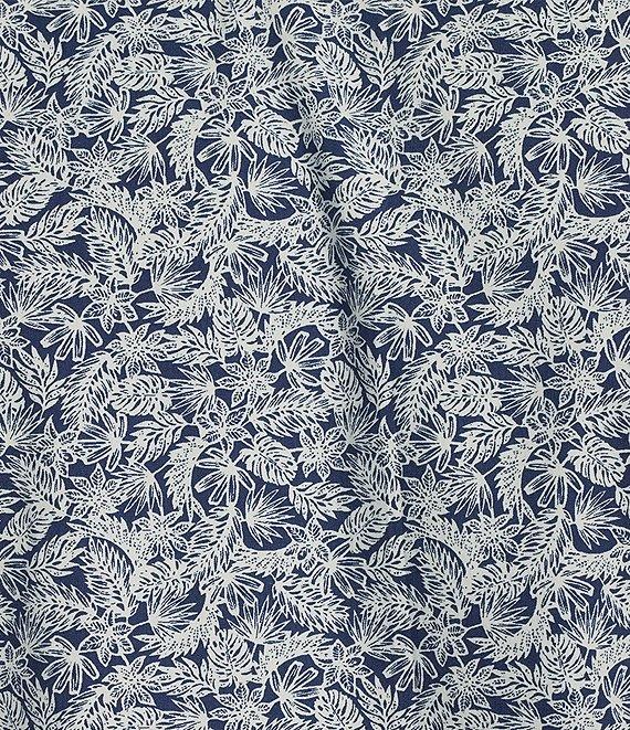 Cremieux Blue Label Leaf Print Poplin Long Sleeve Woven Shirt Product Image