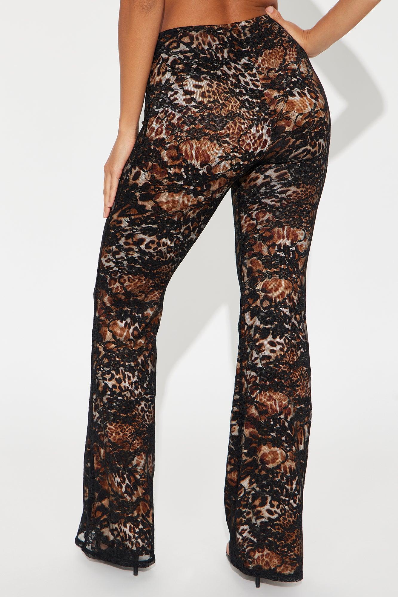 Wild Side Lace Flare Pant - Black/combo Product Image