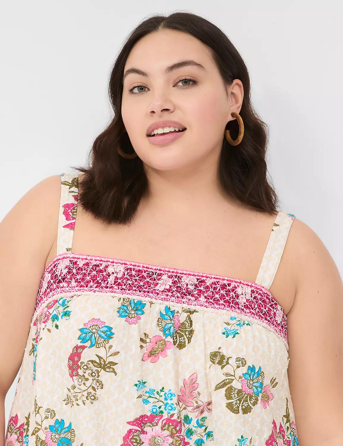 Smocked Square-Neck Maxi Dress Product Image