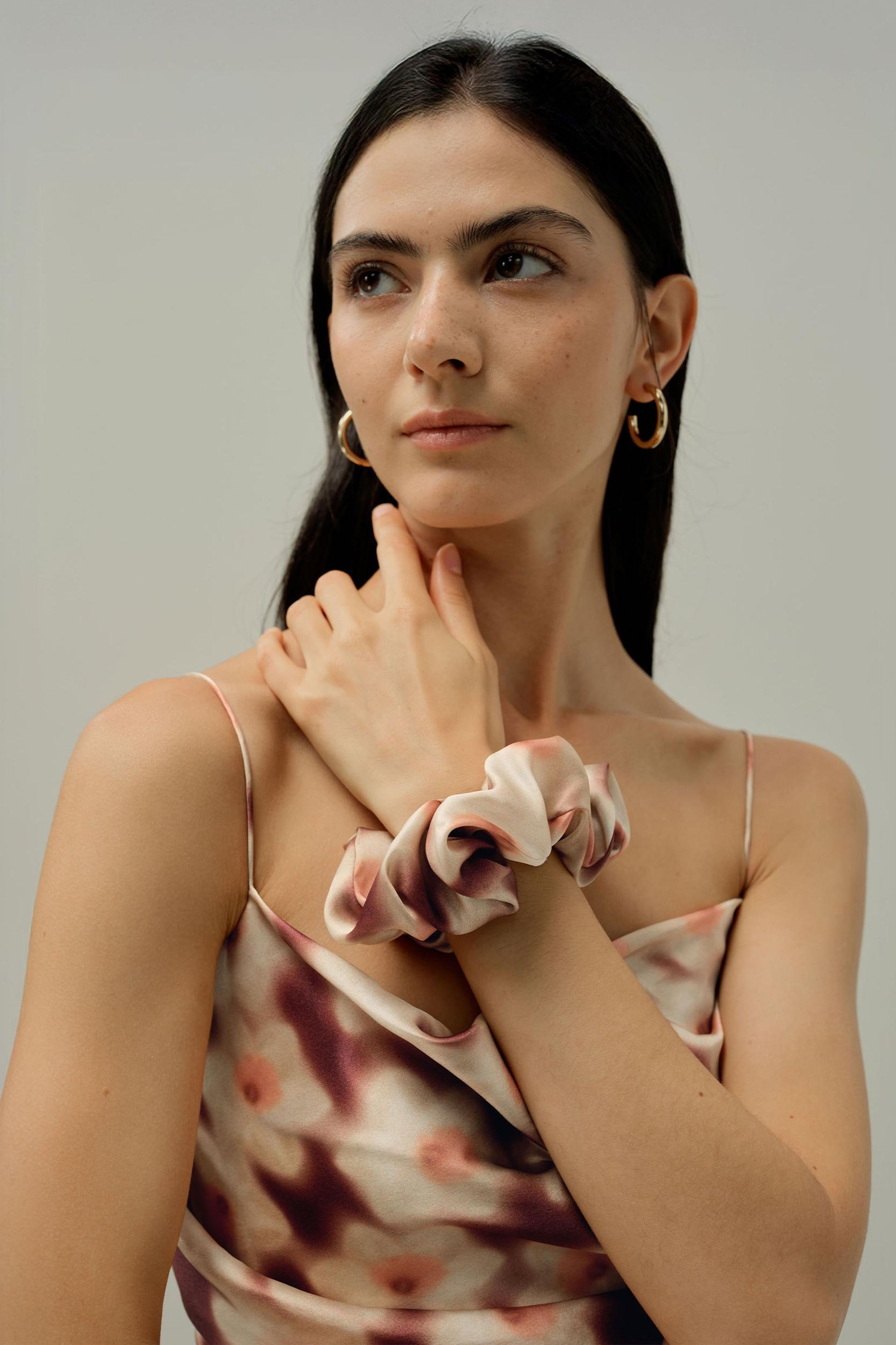 Daffodil Scrunchie Set - Made With Liberty Fabric Product Image