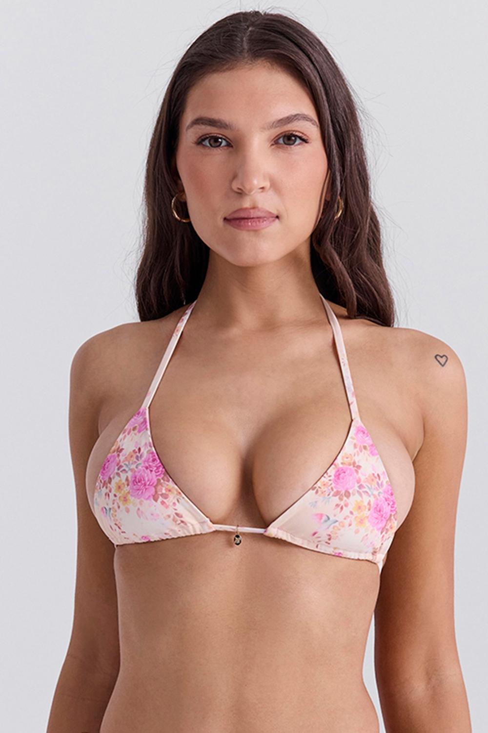 Caribe  floral print bikini top Product Image