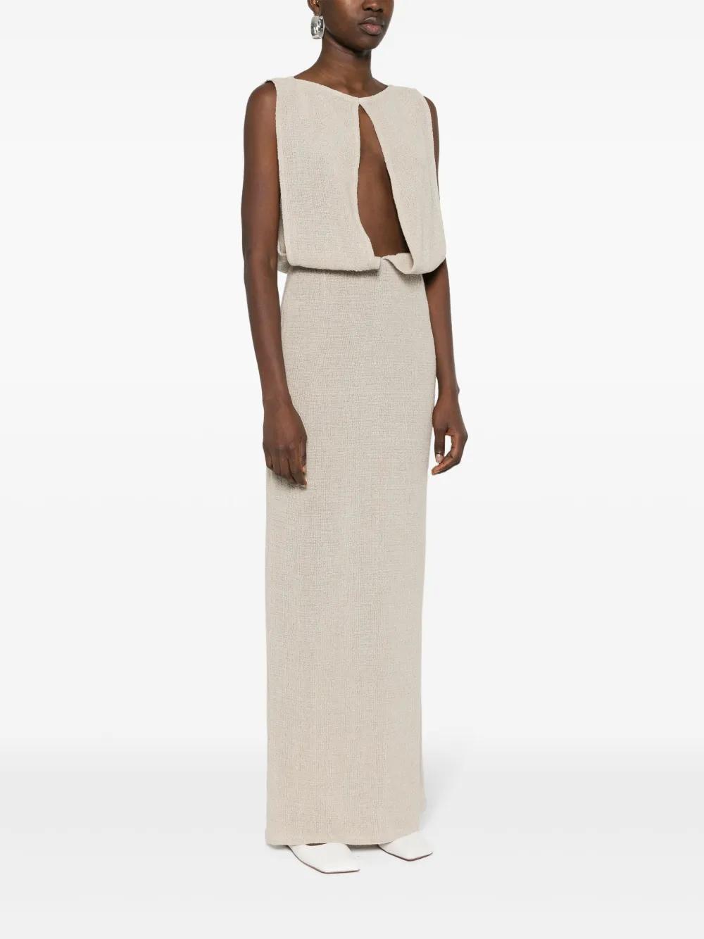 linen-blend maxi dress Product Image