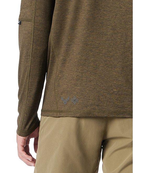 Cross Eyed Moose Celestial Partial-Zip Long Sleeve Performance Biker T-Shirt Product Image