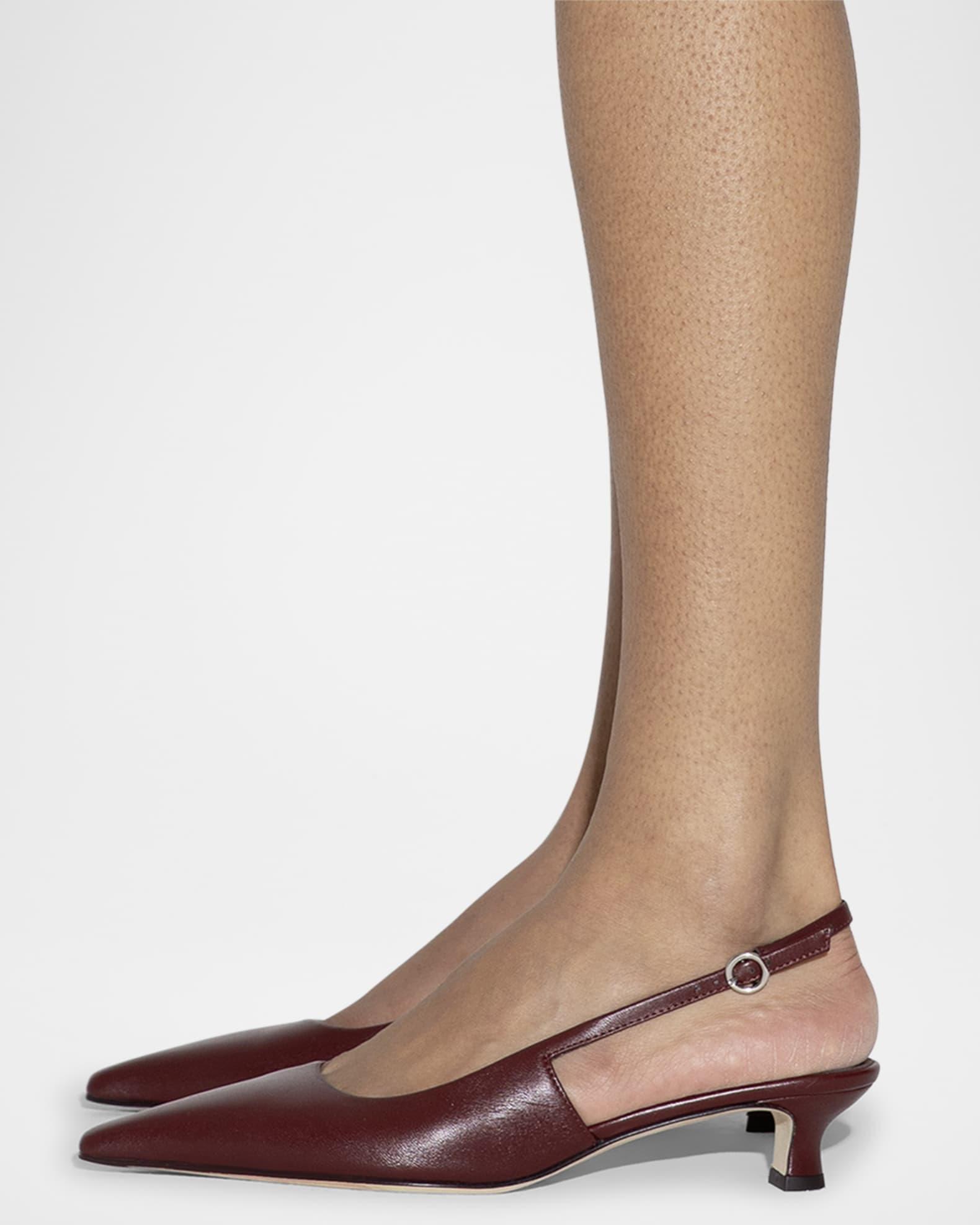 Catrina Nappa Leather Slingback Pumps Product Image