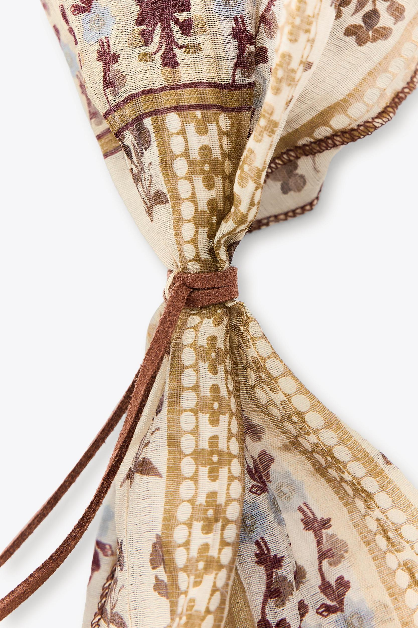 FEATHER PRINT BANDANA Product Image