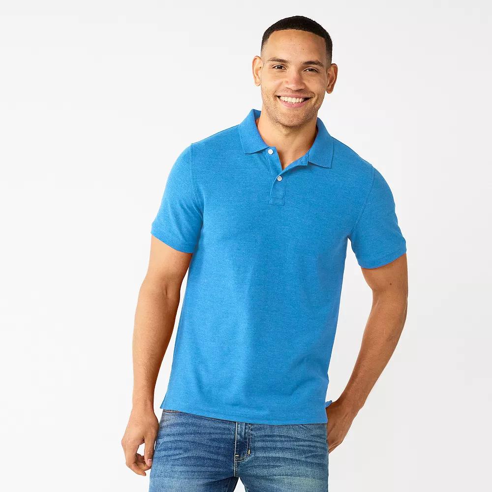 Mens Sonoma Goods For Life Short Sleeve Relaxed Fit Pique Polo Product Image