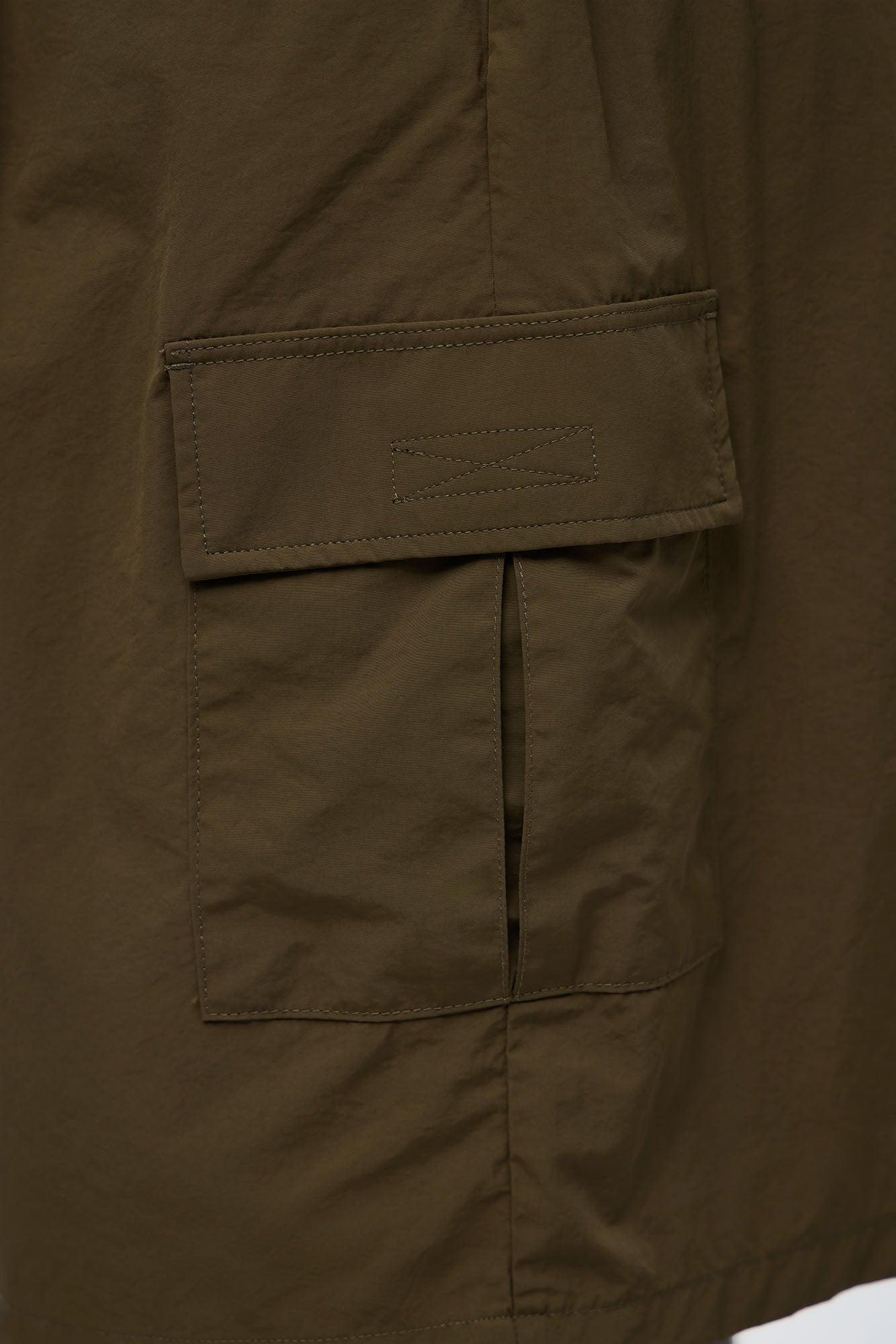 Super Baggy Philip Nylon Short - Olive Male Product Image