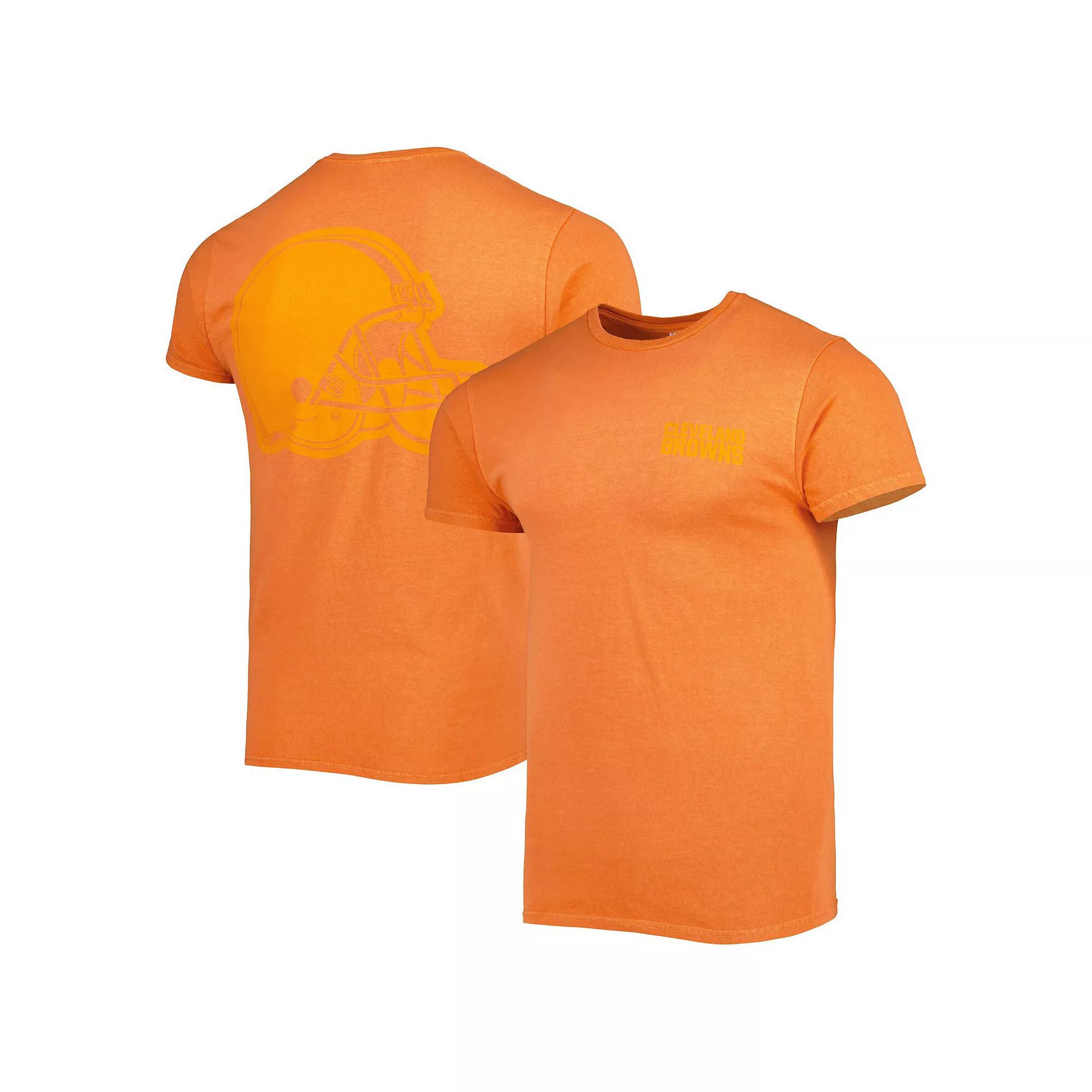 Men's '47 Orange Cleveland Browns Fast Track Tonal Highlight T-Shirt,  Product Image