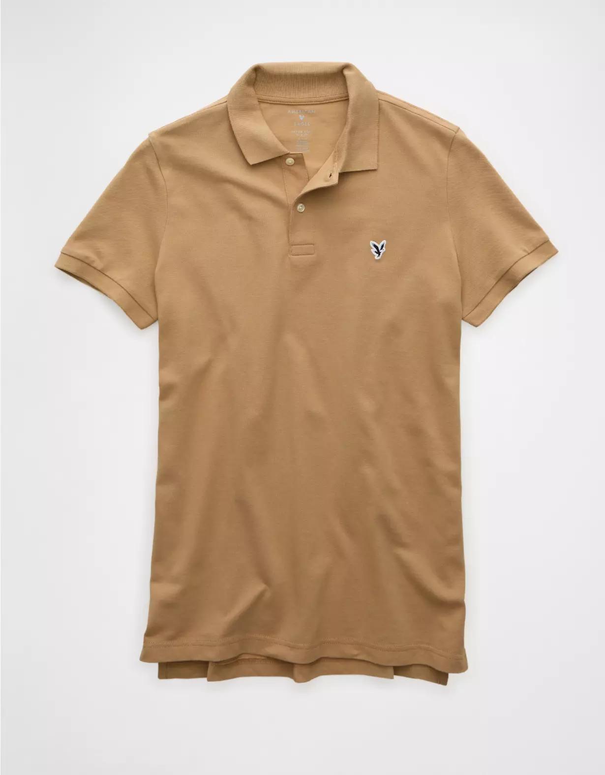 AE Lived-In Slim Fit Pique Polo Shirt Product Image