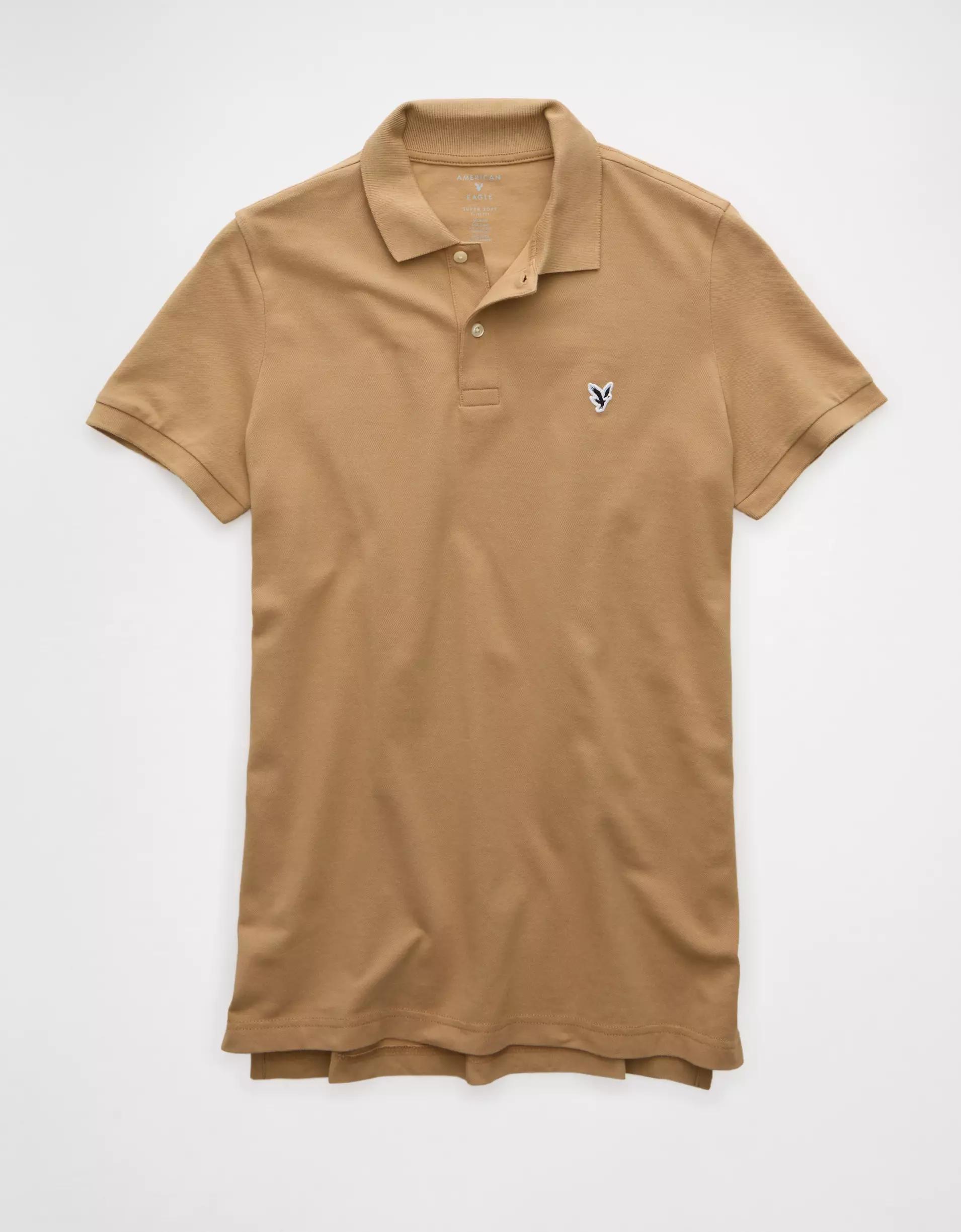 AE Lived-In Slim Fit Pique Polo Shirt Product Image
