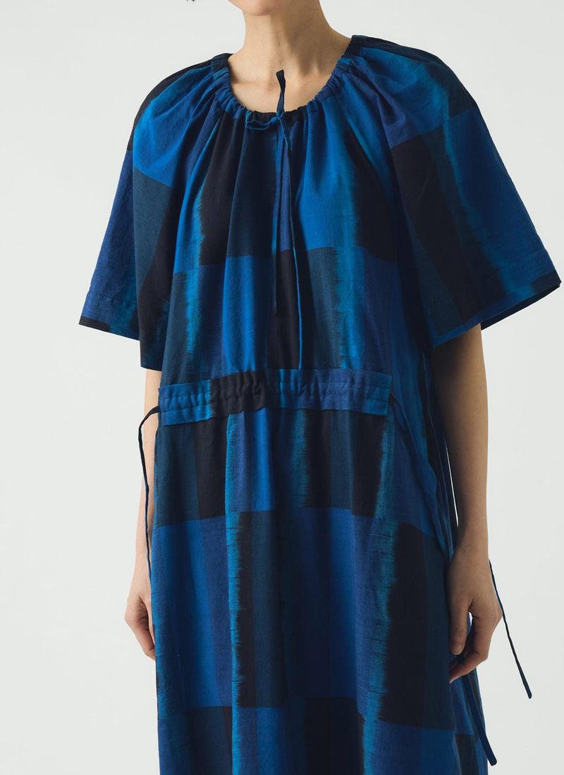 Sobremesa Cotton Ikat Dress | Bright Blue Product Image