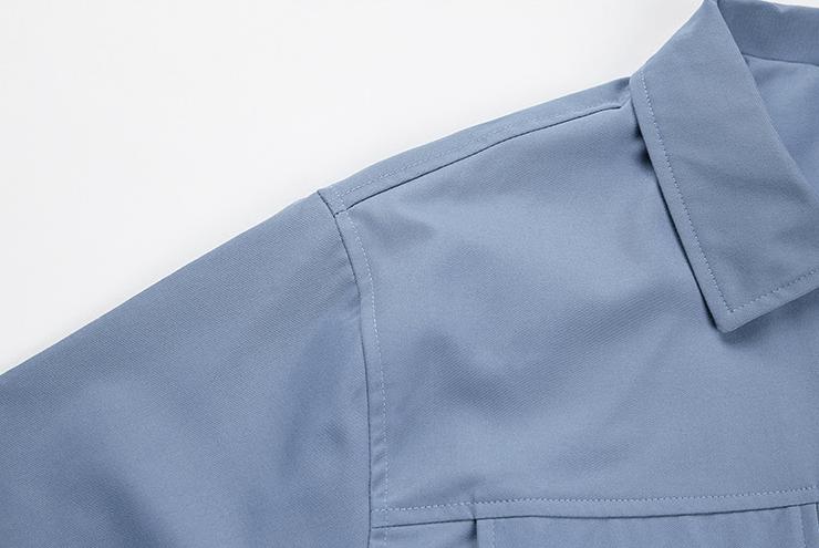 RT No. 2561 BLUE BUTTON COLLAR JK Product Image