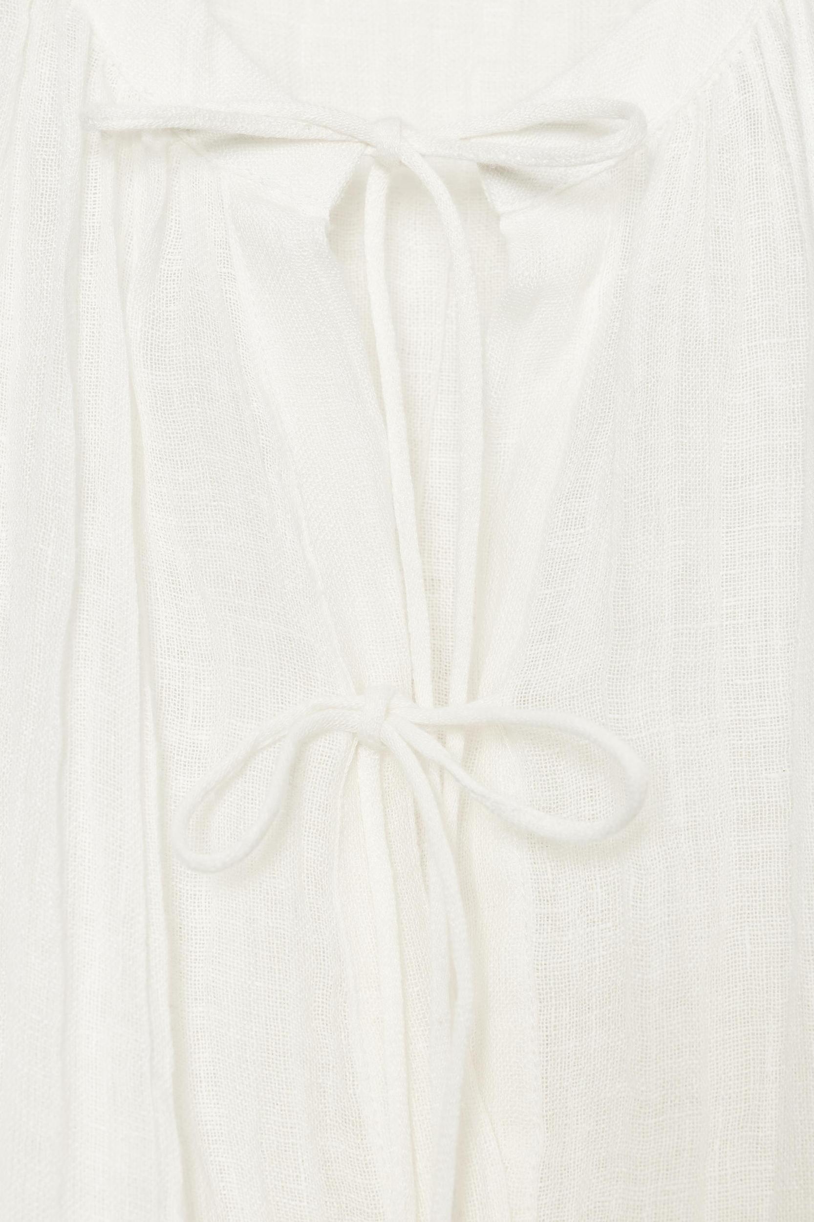 ZW COLLECTION LINEN BLOUSE WITH TIES Product Image