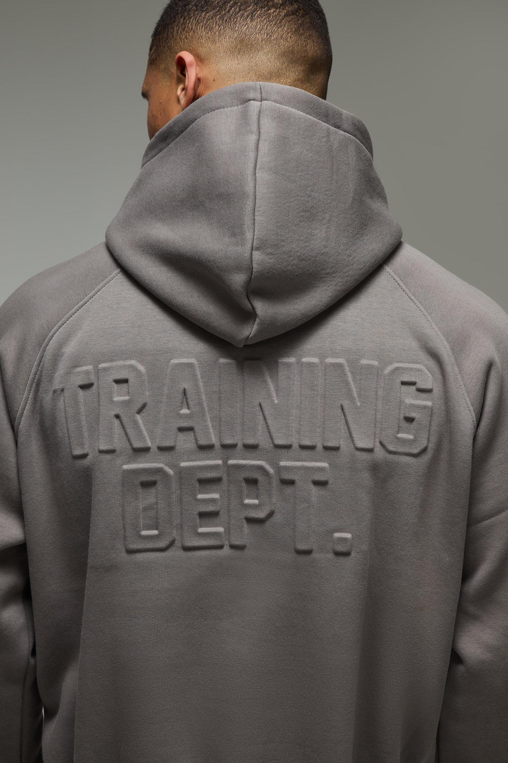 Man Active Training Dept Boxy Embossed Tracksuit | boohooMAN USA Product Image