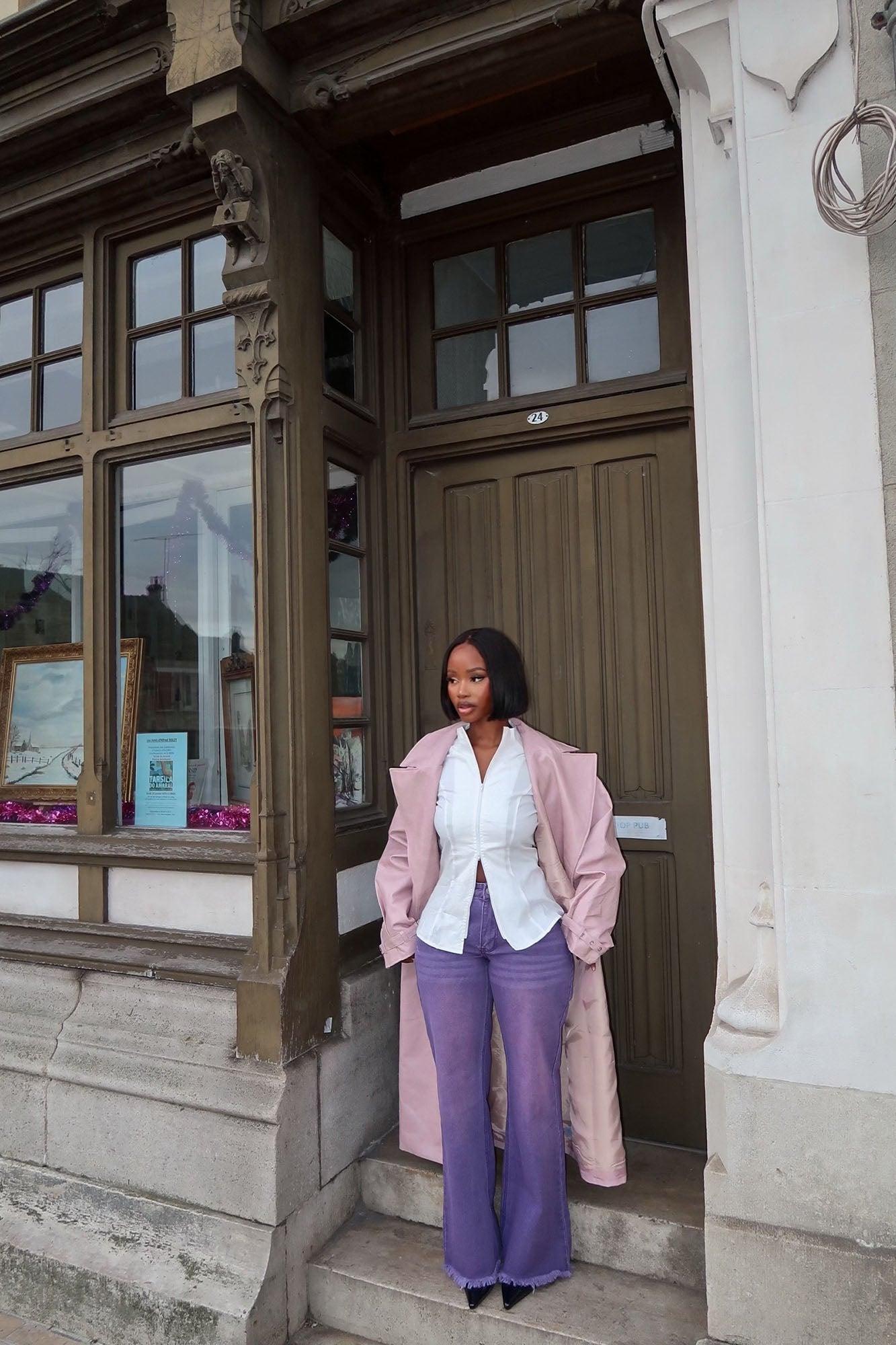 Ashtin Baggy Jeans - Purple Product Image