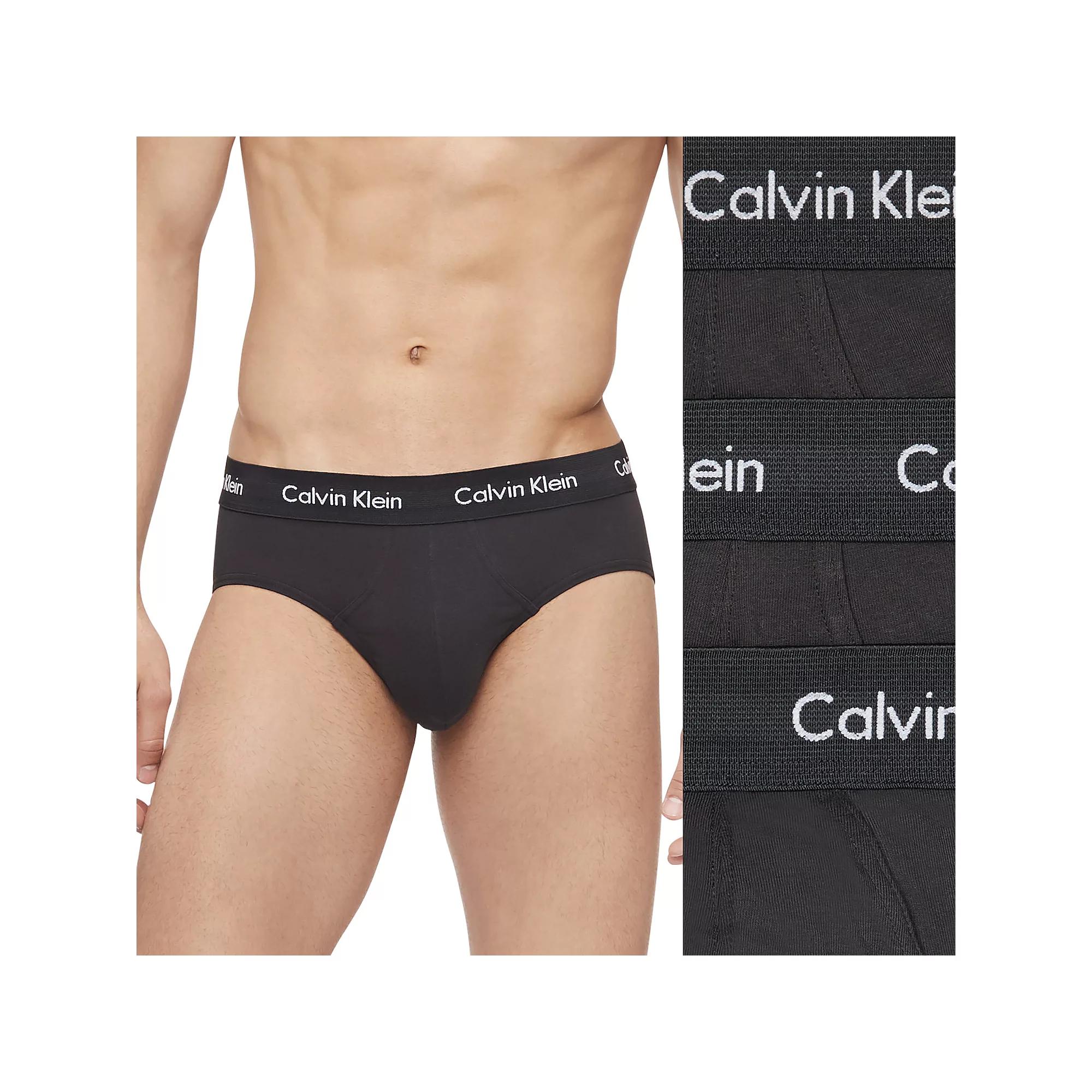 Men's Calvin Klein 3-pack Cotton Stretch Briefs, Size: Small, White Product Image