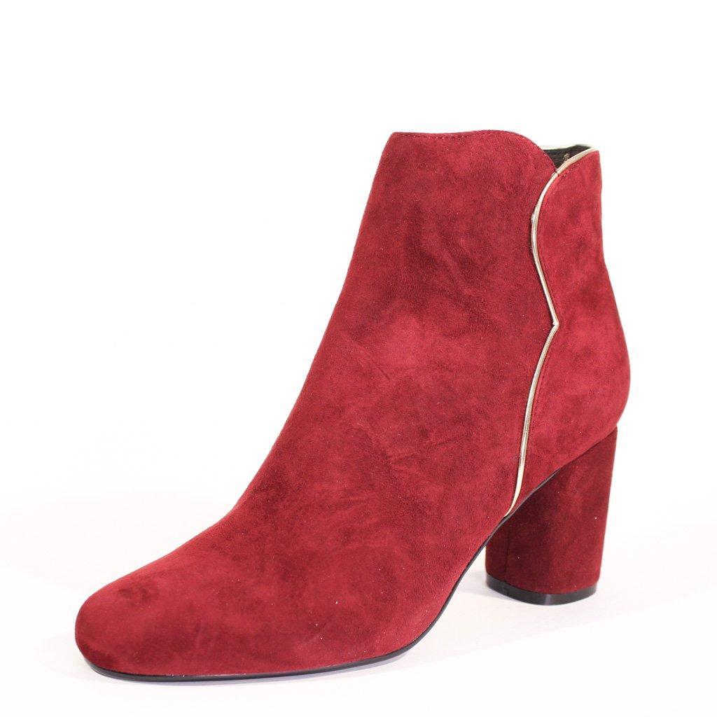 Tatiana Scallop Suede Booties Product Image