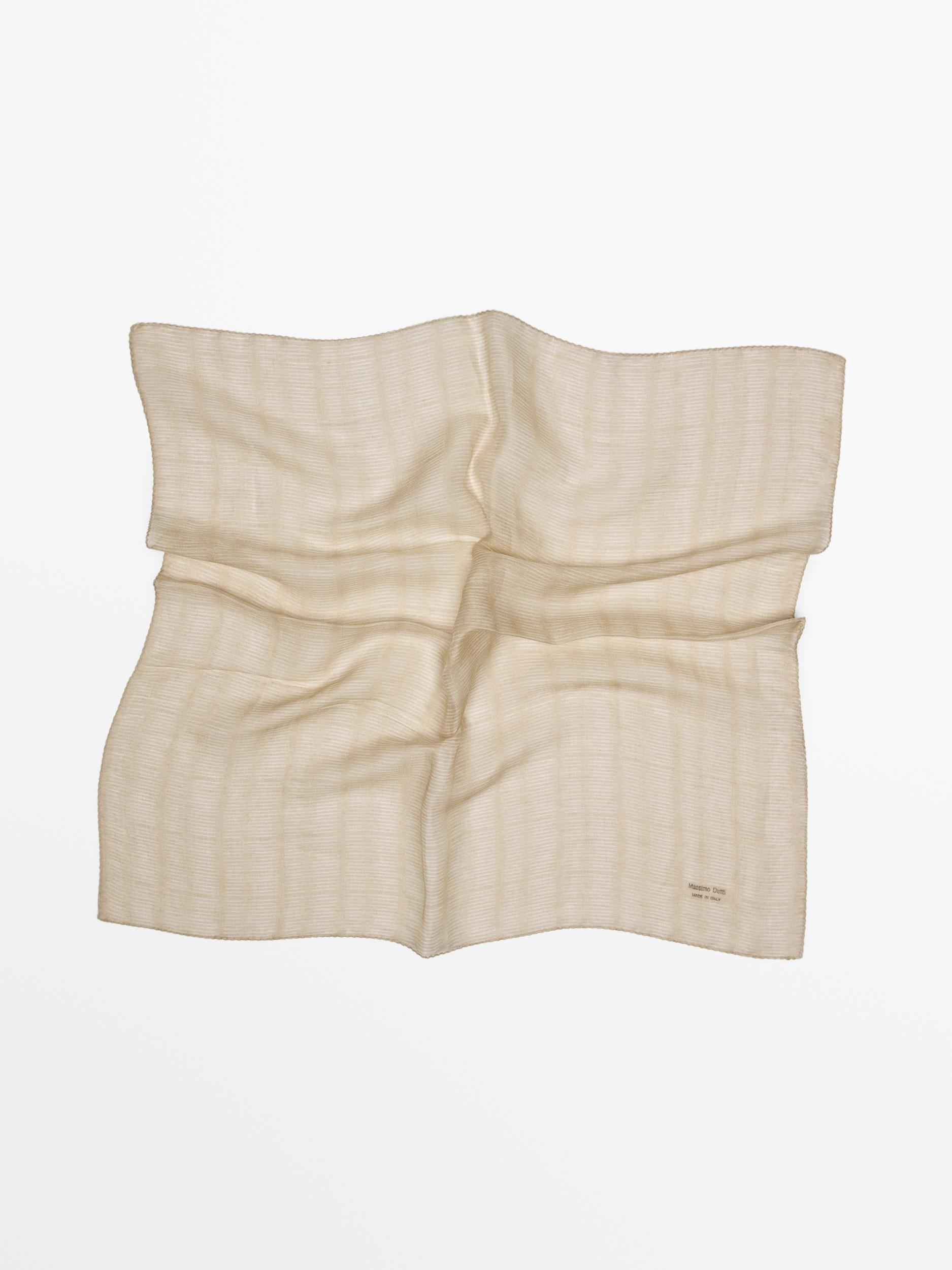 Rustic linen blend scarf Product Image