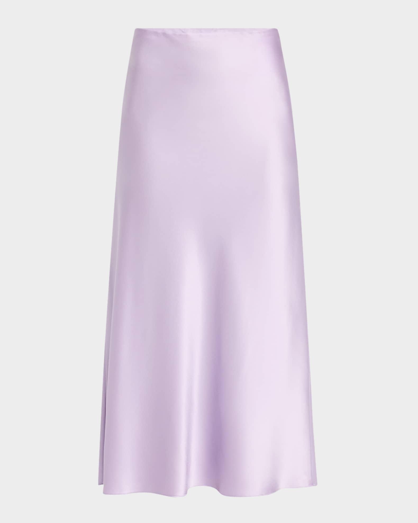 Clover Stretch-Silk Slip Skirt Product Image