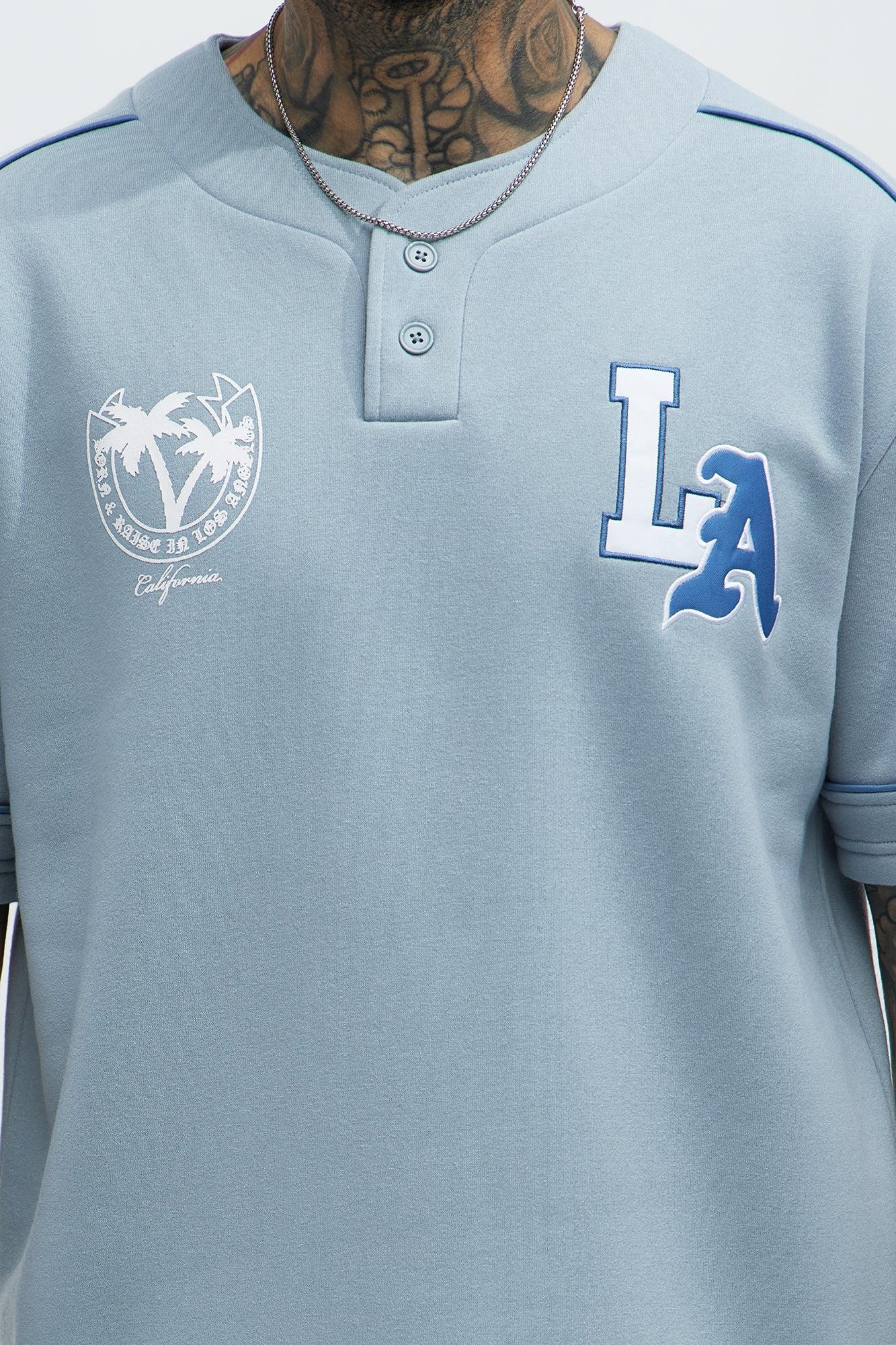 LA California Short Sleeve Henley - Stone Product Image